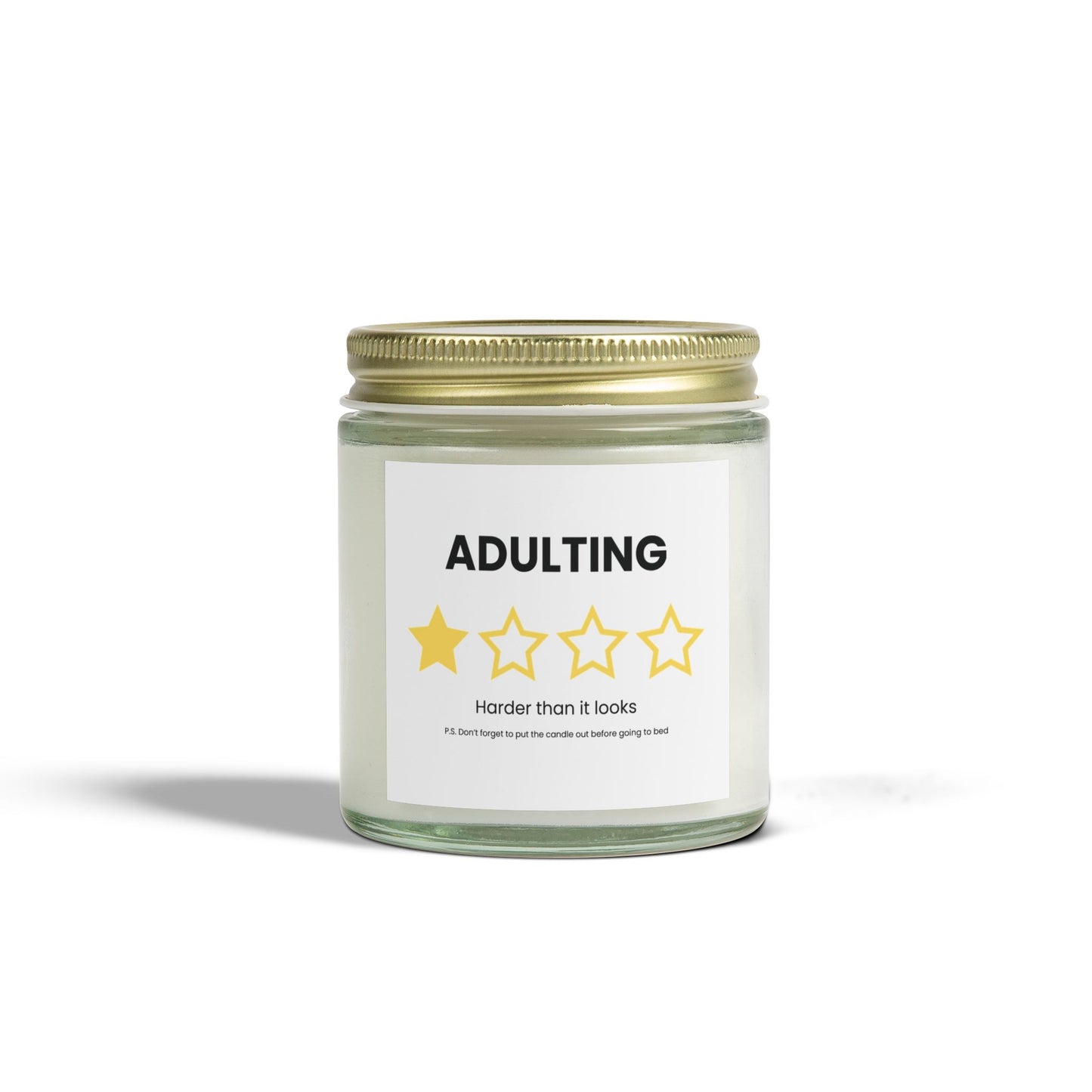 Funny Adulting Is Hard Candle