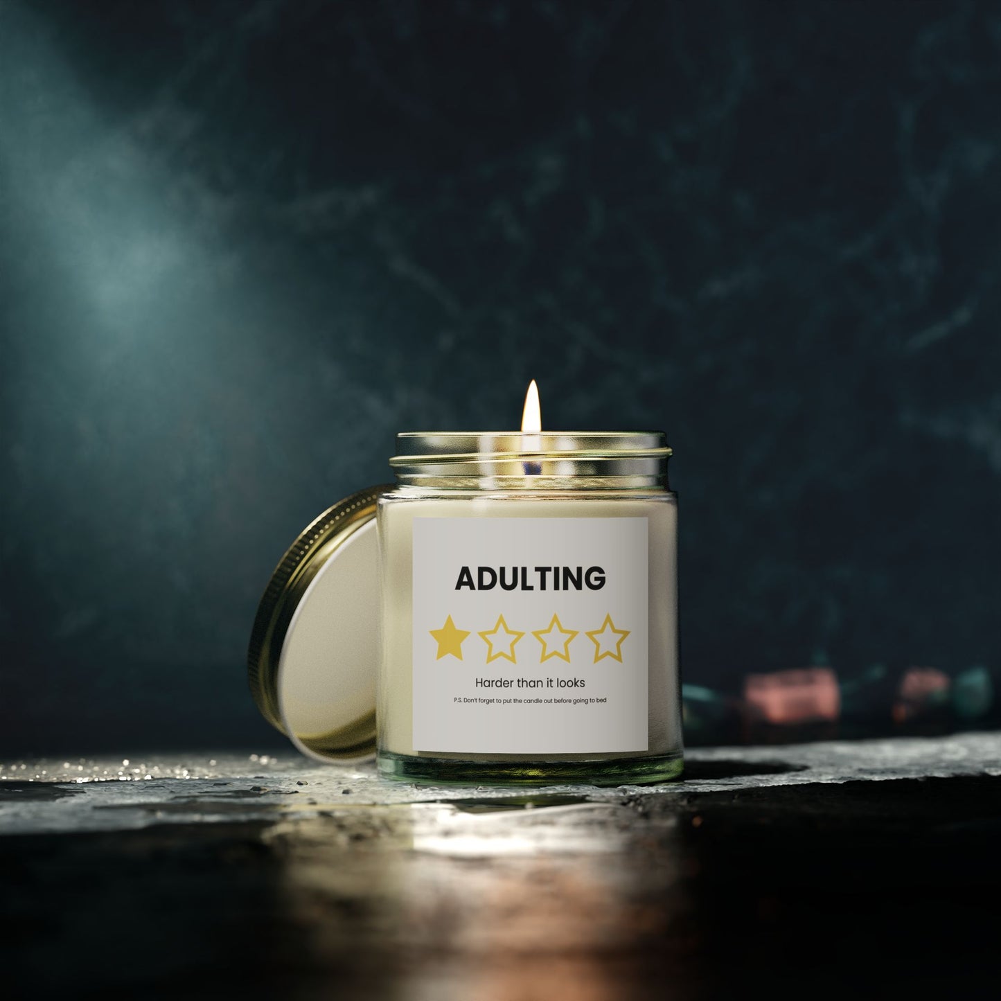 Funny Adulting Is Hard Candle