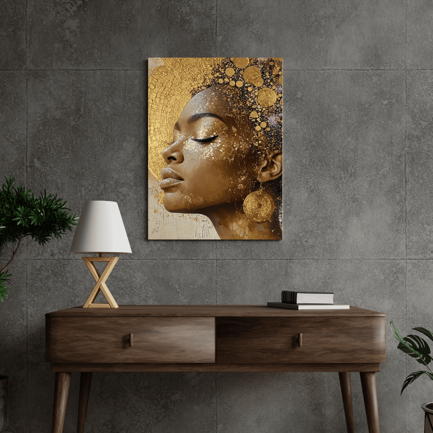 Elegant African Beauty Wall Art for Women Empowerment Matte Poster