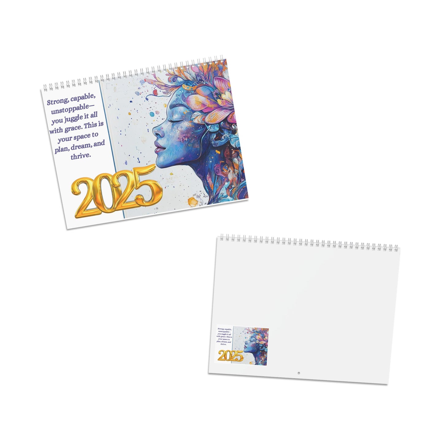 Empowering Affirmation Calendar 2025  Inspirational Art of Beautiful Women