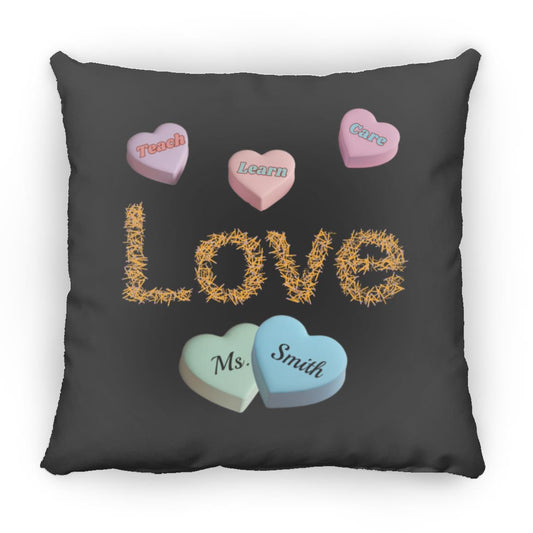 Teacher Personalized Valentines Day Pillow